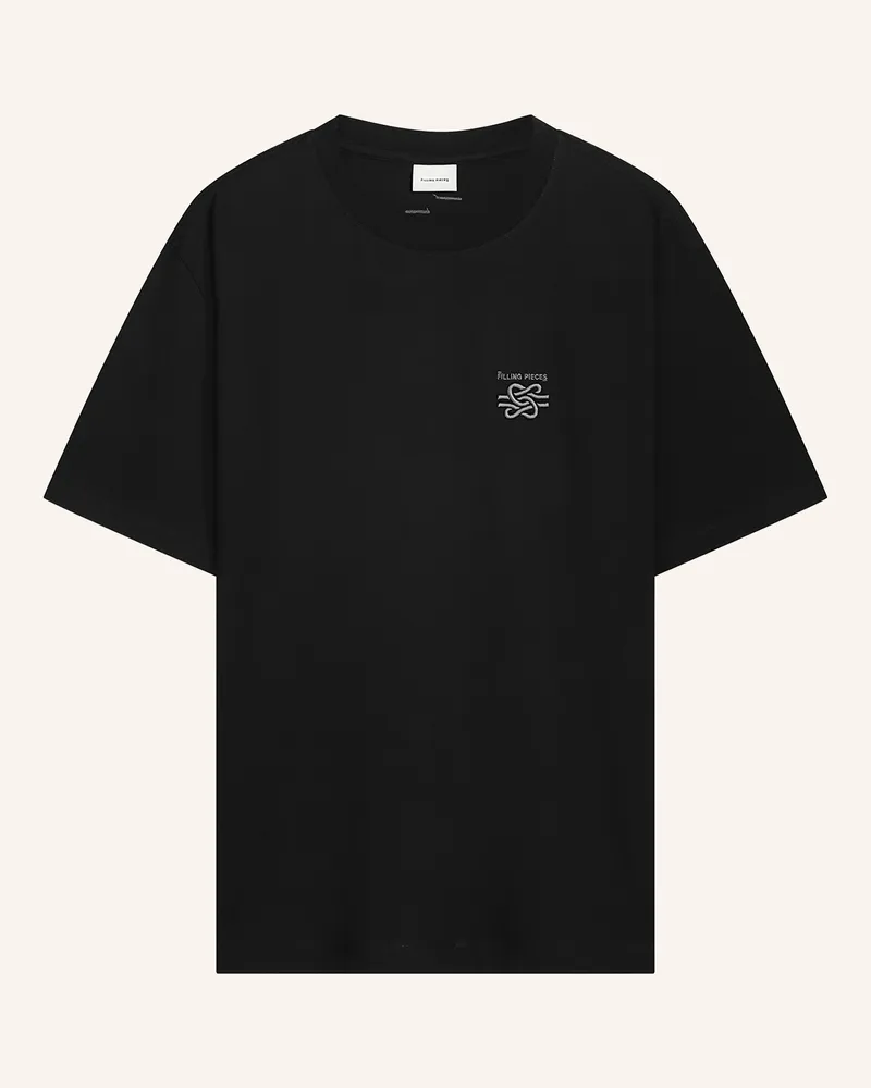 Filling Pieces T-shirt EMBROIDERED KNOT Schwarz