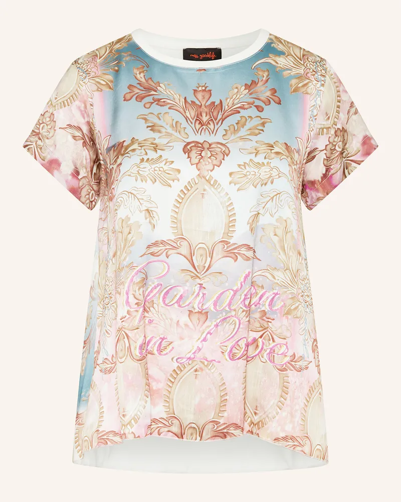 Miss Goodlife T-Shirt im Materialmix Blau