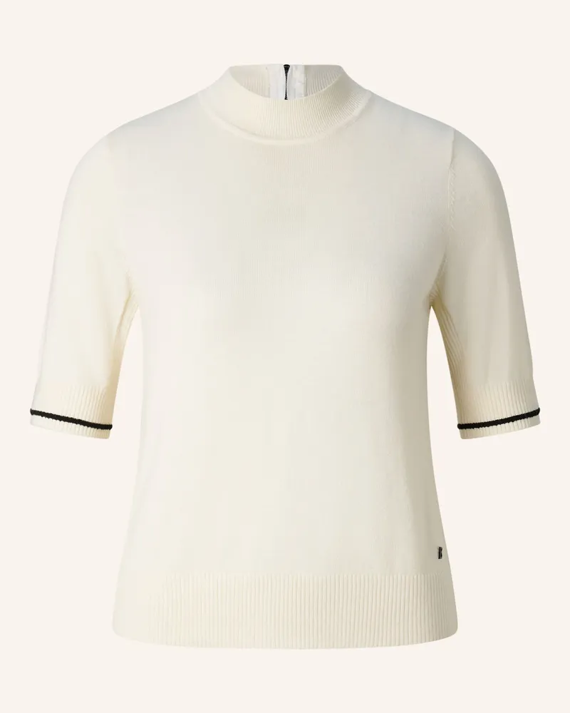 Bogner Schurwoll-Seiden-Strick-Shirt Antonia weiss Weiss