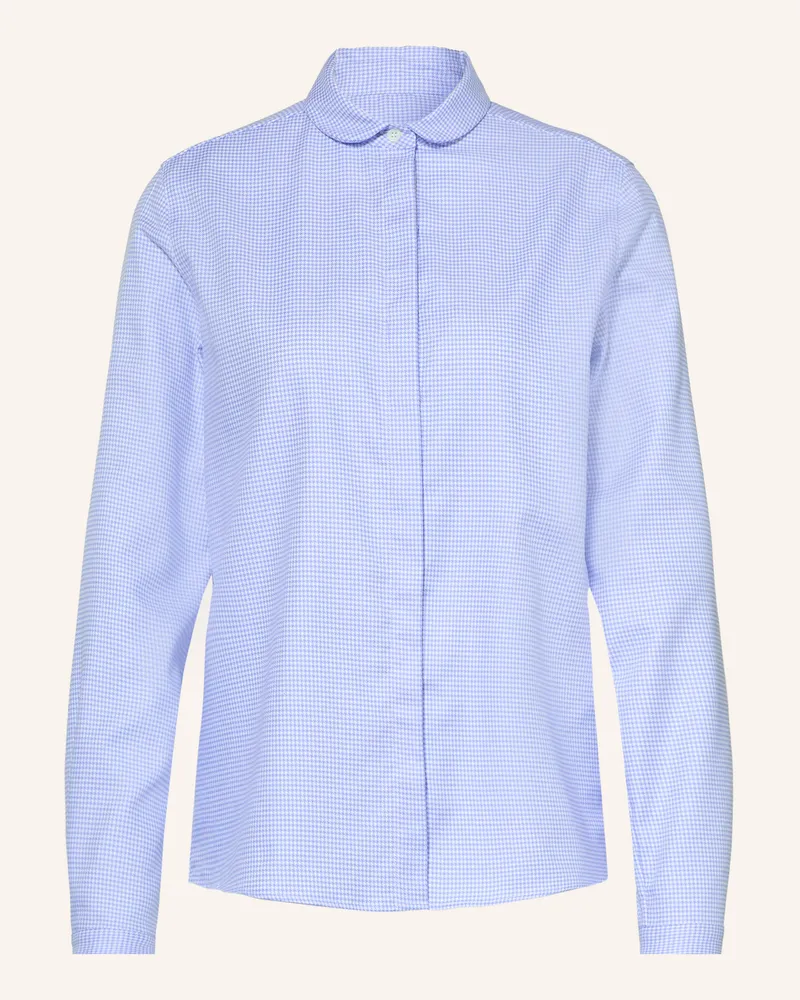 Robert Friedman Bluse Asia blau Weiss