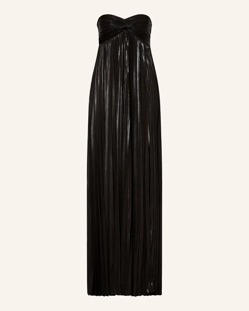 Retrofête Plisseekleid Zoa schwarz Schwarz