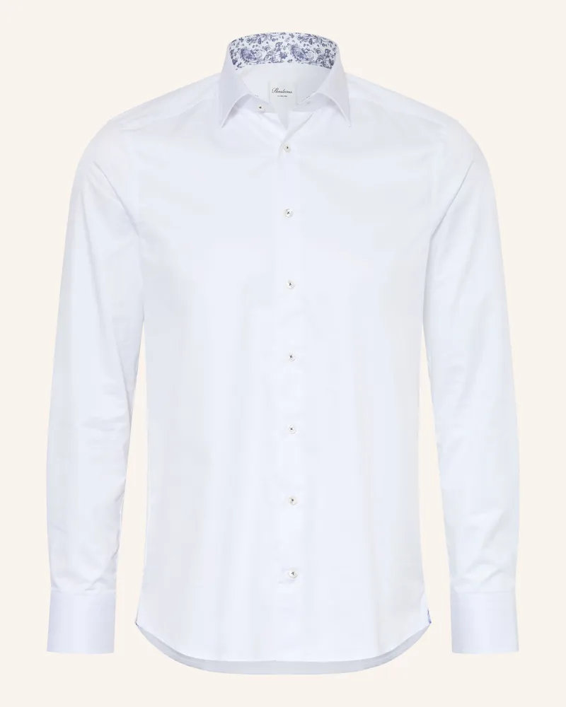 Stenströms Hemd Slimline Fit weiss Weiss