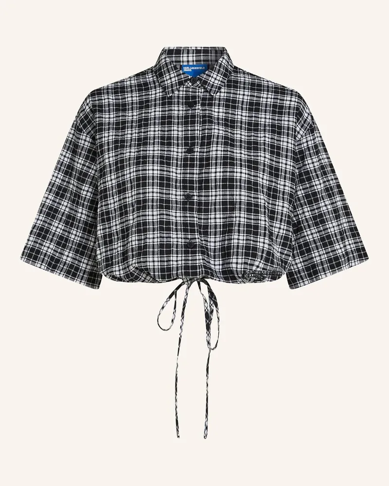 Karl Lagerfeld Bluse schwarz Schwarz