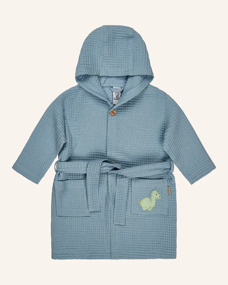 Sterntaler Bademantel Dino Rexi blau Blau