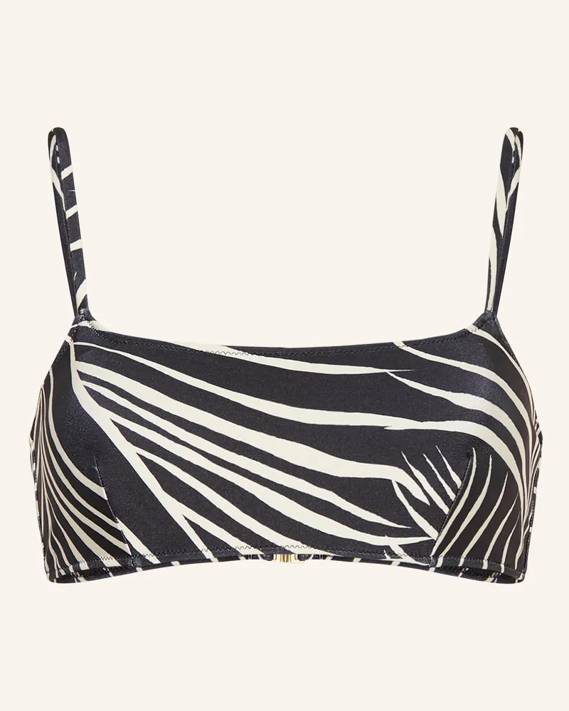 Mrs & HUGS Bustier-Bikini-Top schwarz Schwarz