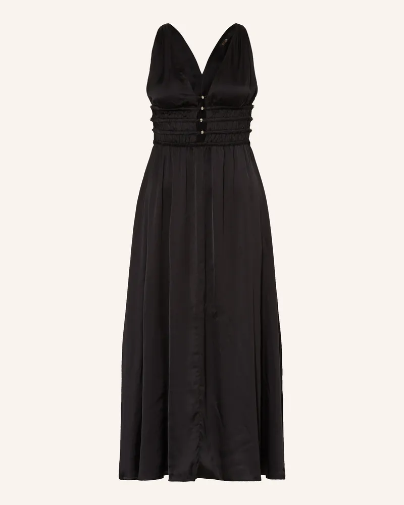 Maje Abendkleid mit Schmucksteinen Schwarz