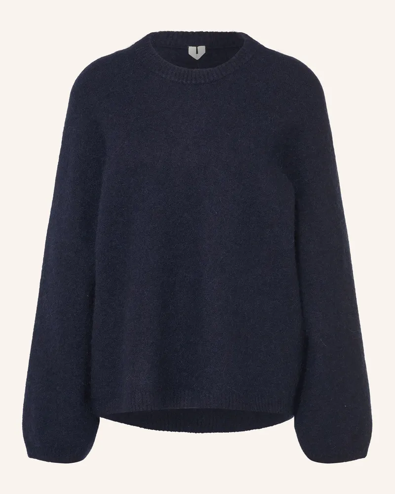 Arket Pullover Mit Alpaka blau Dunkelblau