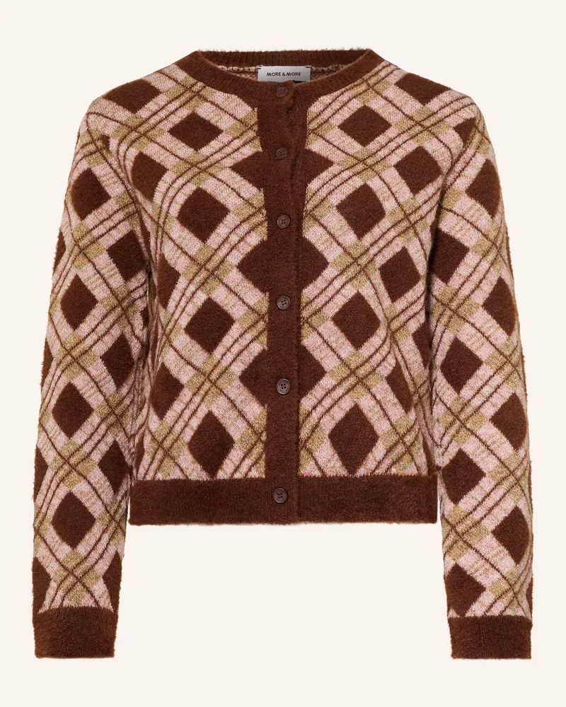 More & More Strickjacke braun Rosé