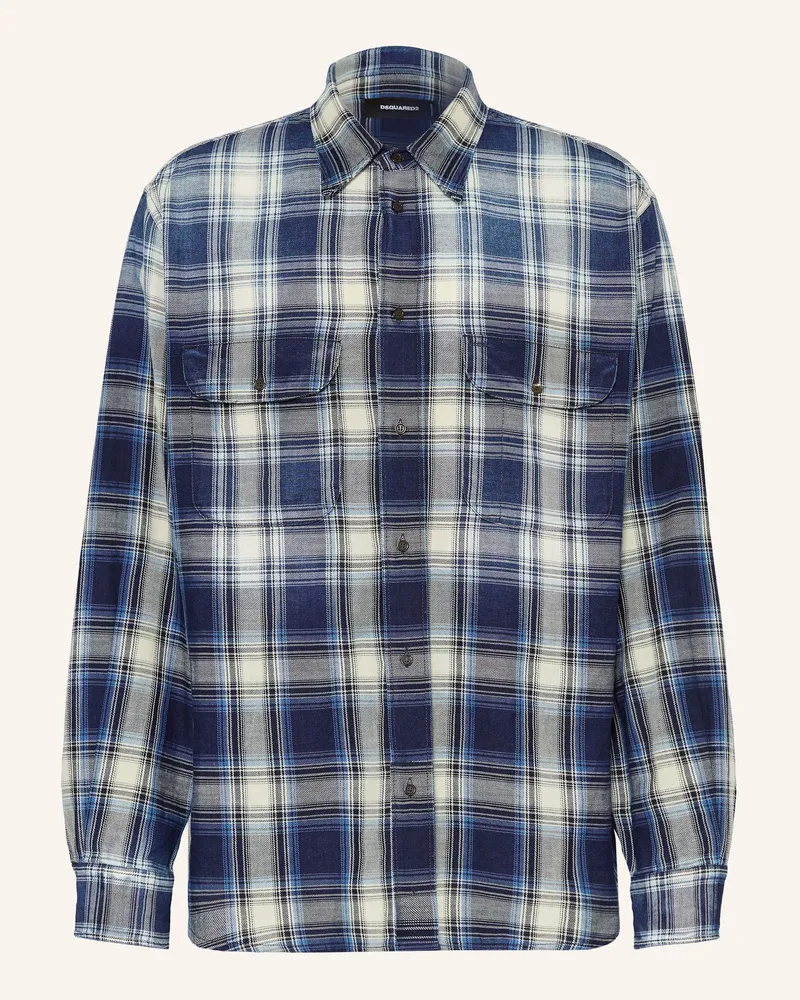 Dsquared2 Hemd Comfort Fit Dunkelblau