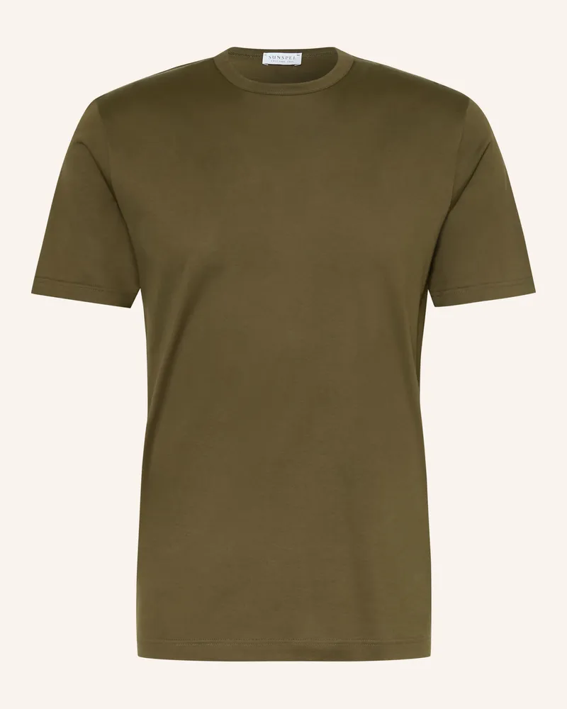 Sunspel T-Shirt gruen Oliv