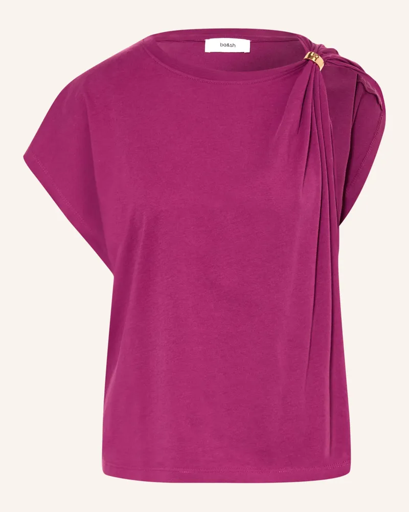 ba&sh T-Shirt Allia lila Dunkellila