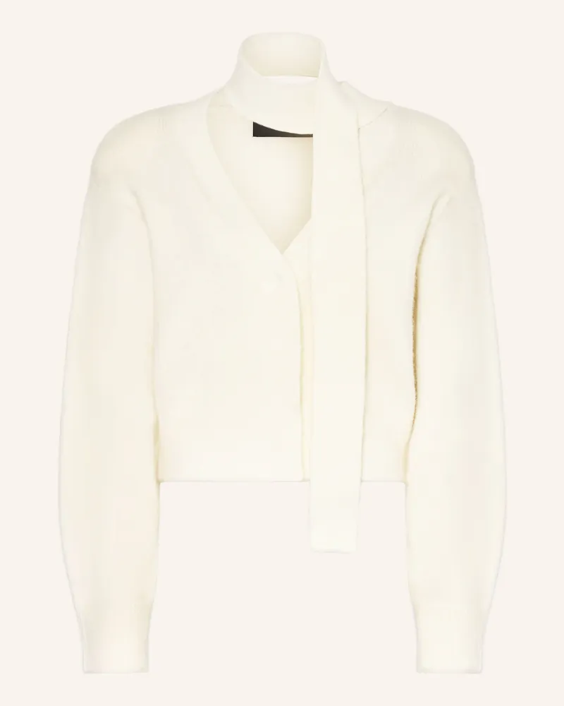 ROTATE Birger Christensen Strickjacke mit Alpaka Ecru