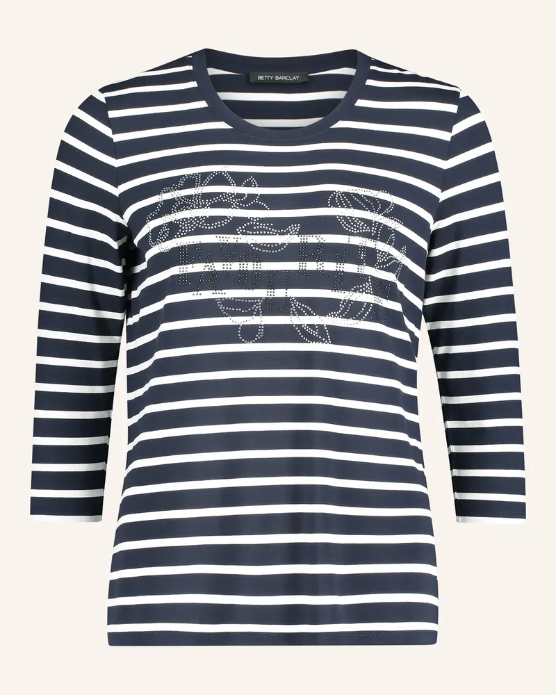 Betty Barclay Shirt Mit 3/4-Arm Und Schmucksteinen blau Dunkelblau