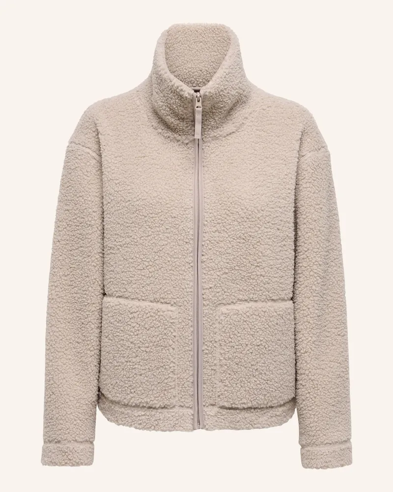 only Teddyfell-Jacke beige Hellbraun