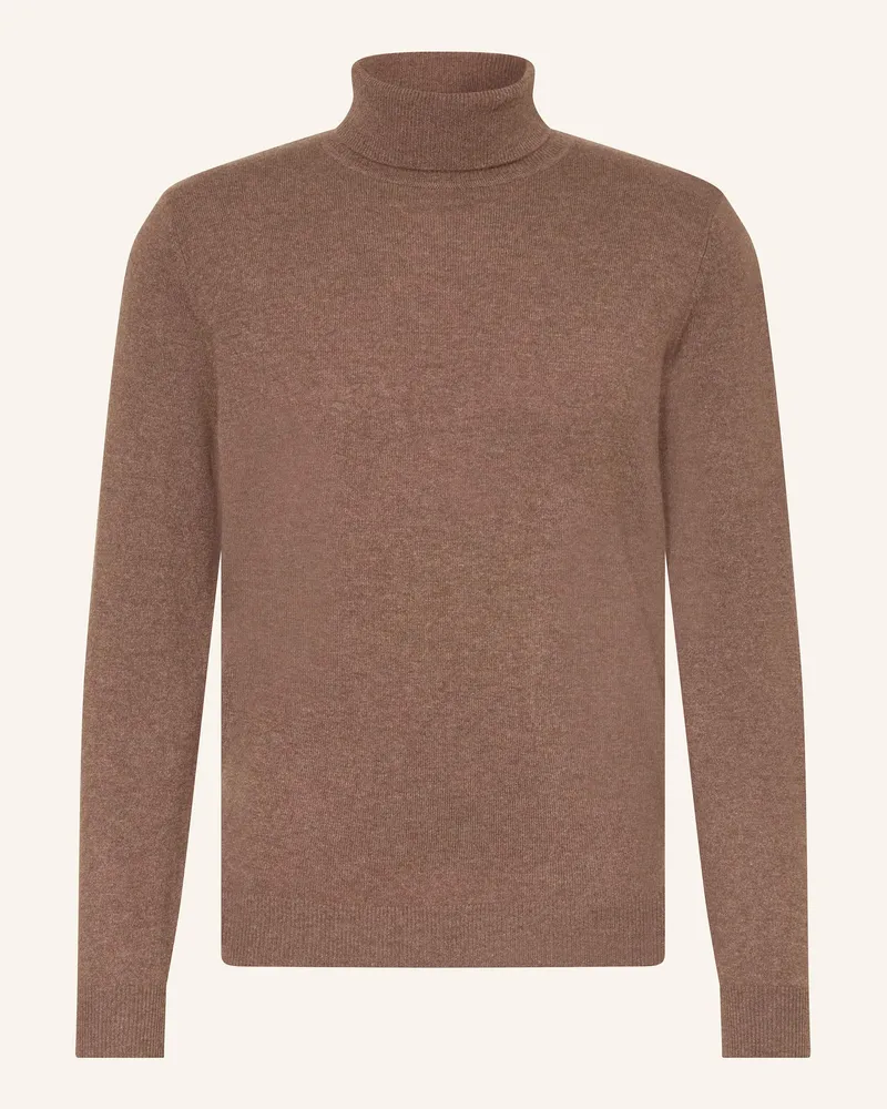Strokesman's Rollkragenpullover aus Cashmere Taupe