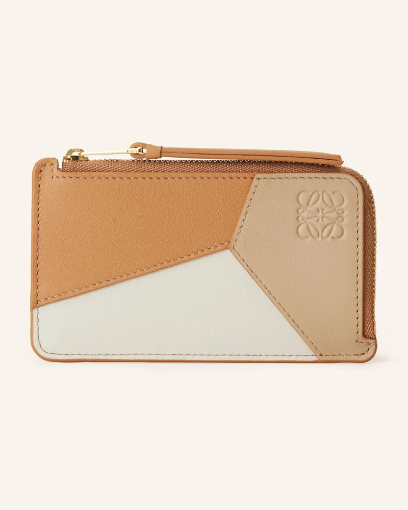 Loewe Kartenetui PUZZLE mit Münzfach Weiss