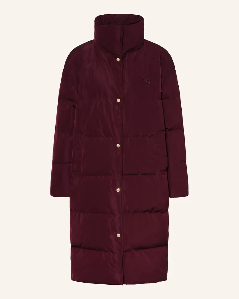 Tommy Hilfiger Daunenmantel Crest rot Dunkelrot