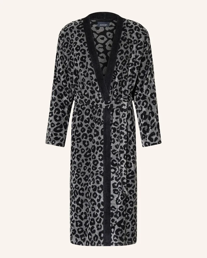 JOOP! Unisex-Bademantel WV 969 Dunkelgrau