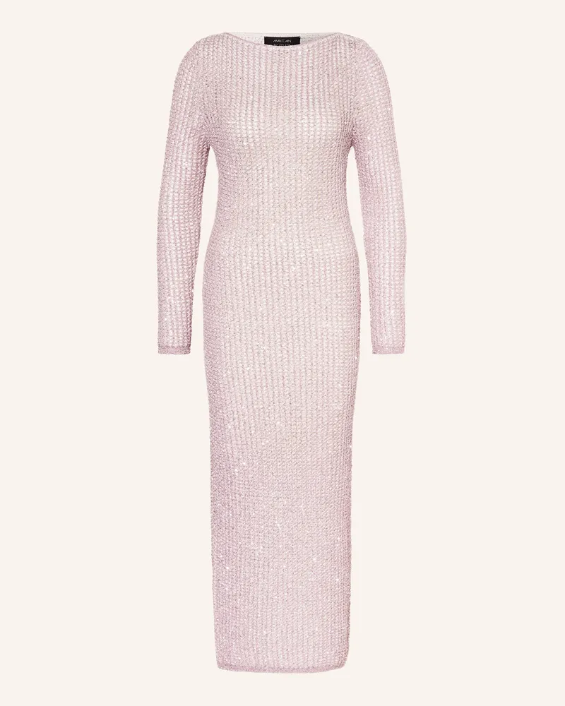 Marc Cain Strickkleid mit Pailletten Rosé