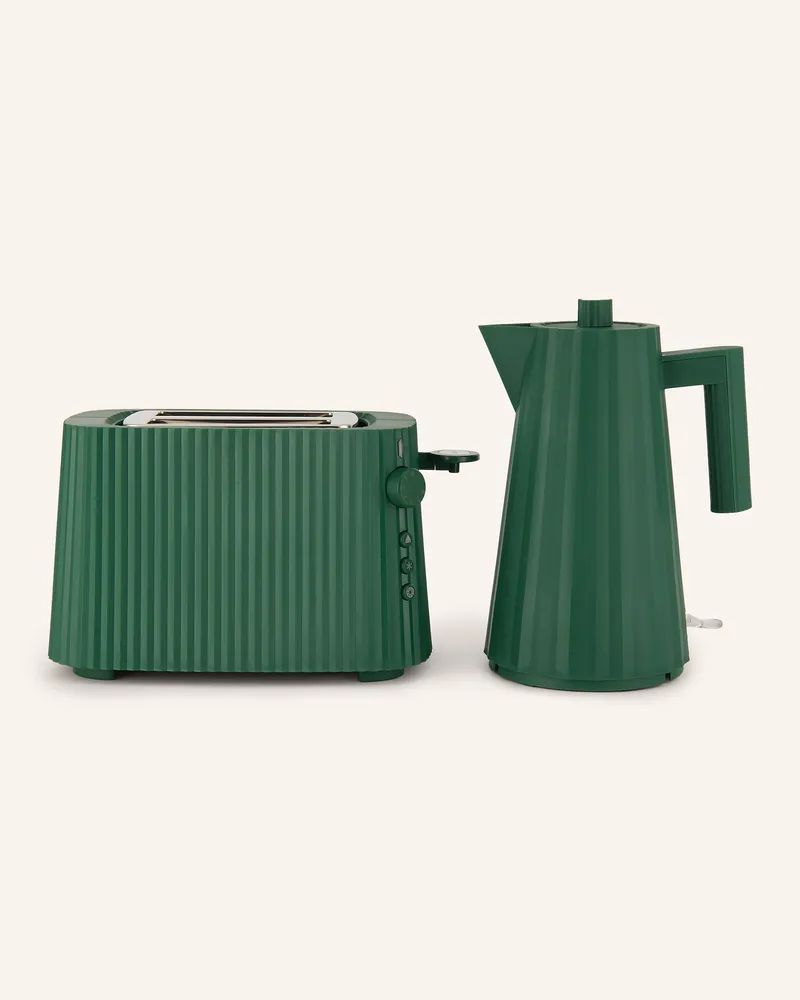 Alessi Set PLISSÈ: Toaster und Wasserkocher Grün