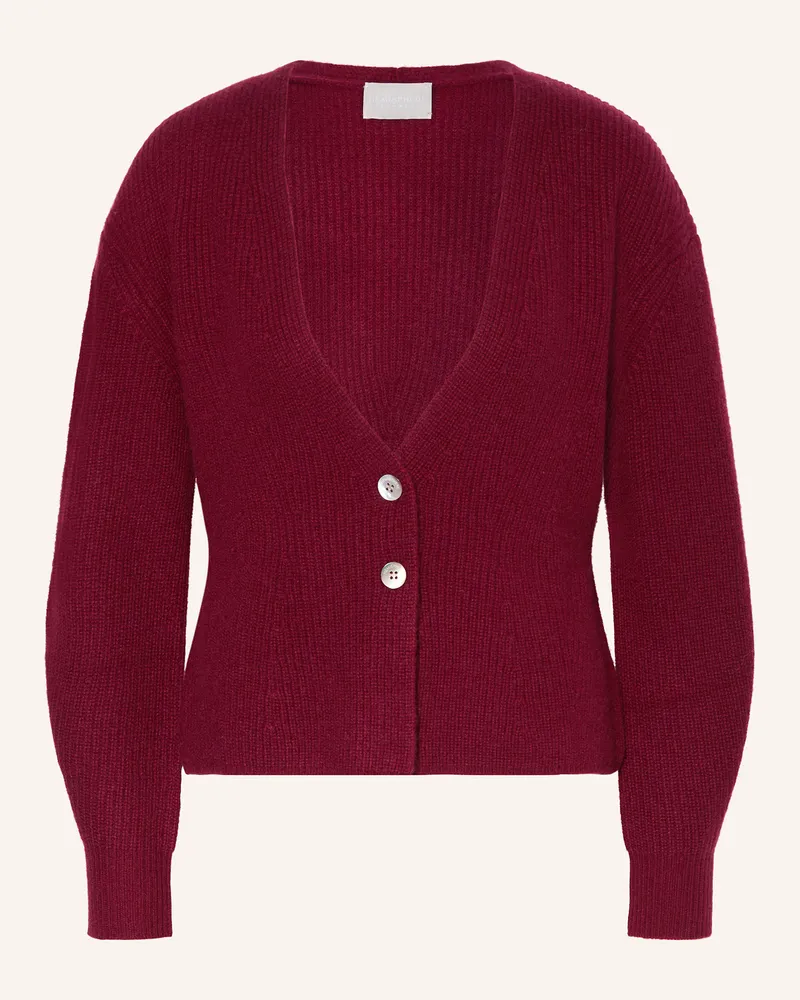 hemisphere Strickjacke aus Cashmere Dunkelrot