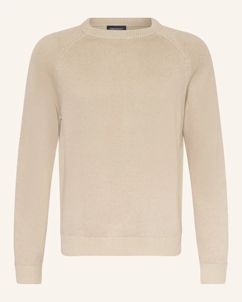 Strokesman's STROKESMAN Pullover mit Leinen Beige