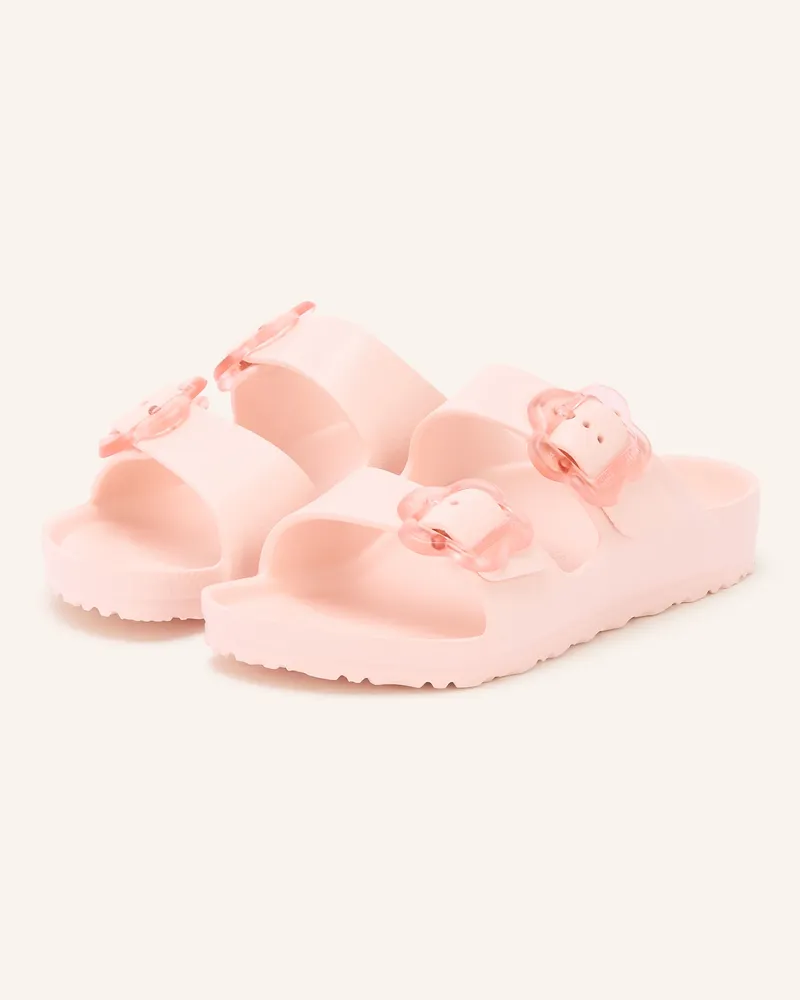 Birkenstock Pantoletten Arizona Flower rosa Hellrosa