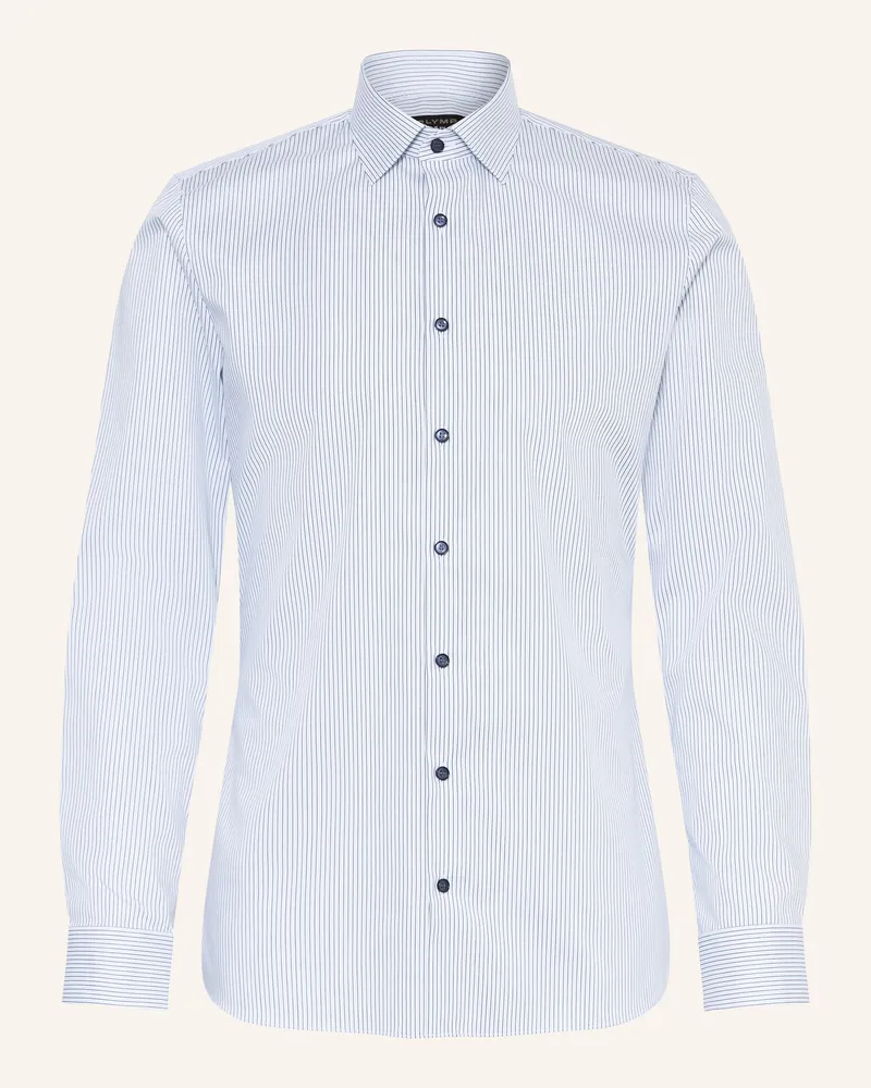 Olymp Hemd No. Six Super Slim blau Weiss