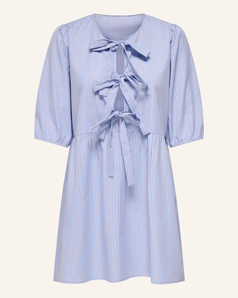only Kleid mit 3/4-Arm Hellblau