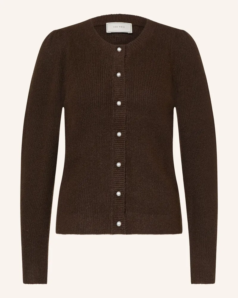 Neo Noir Strickjacke Nuna braun Dunkelbraun
