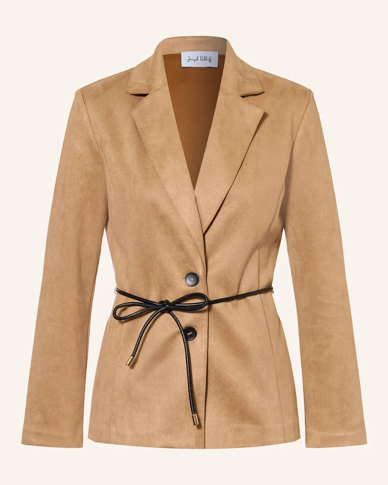 Joseph Ribkoff Blazer In Lederoptik braun Beige