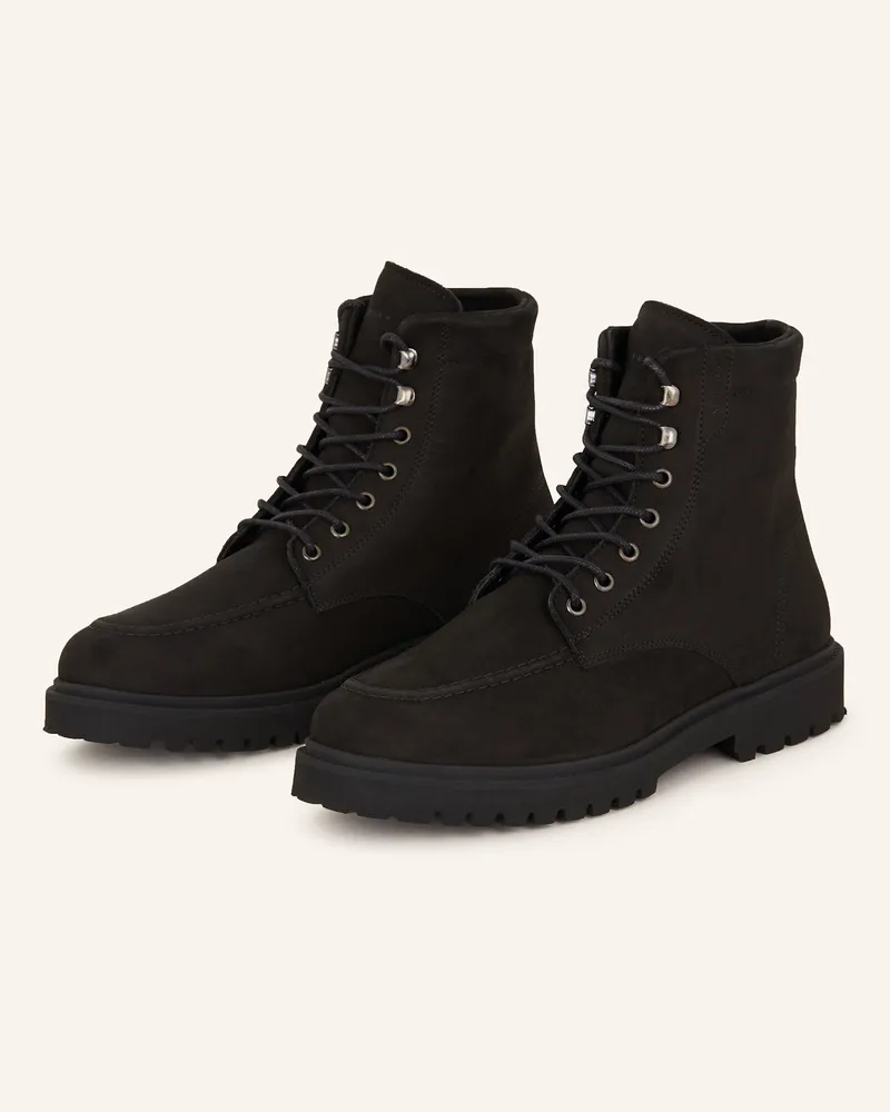 Nubikk Schnürboots ETHAN HARVEY Schwarz