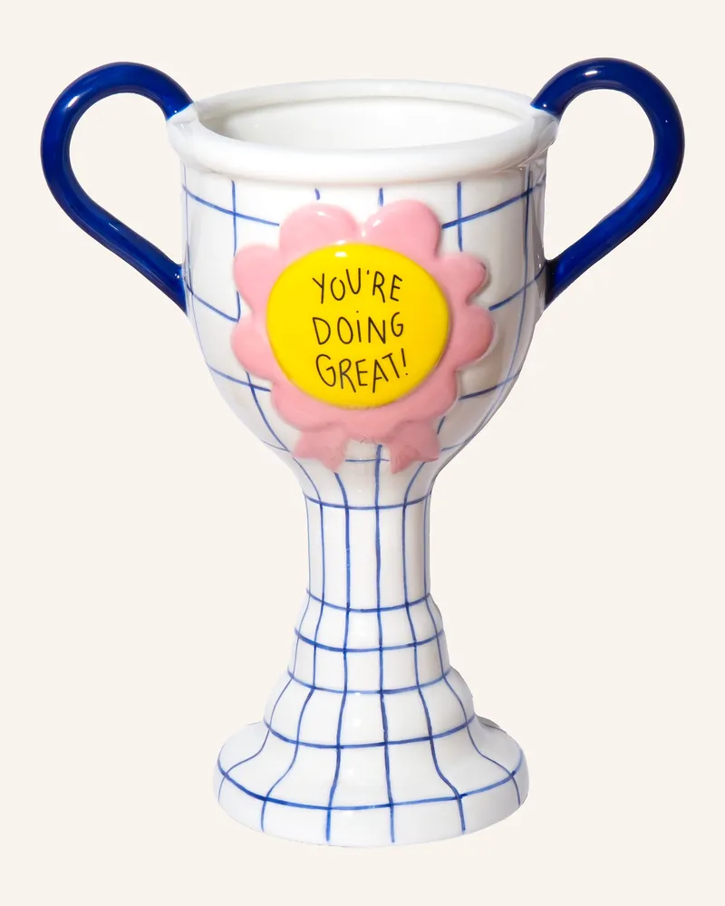 Doiy Vase Trophy Medium weiss Weiss