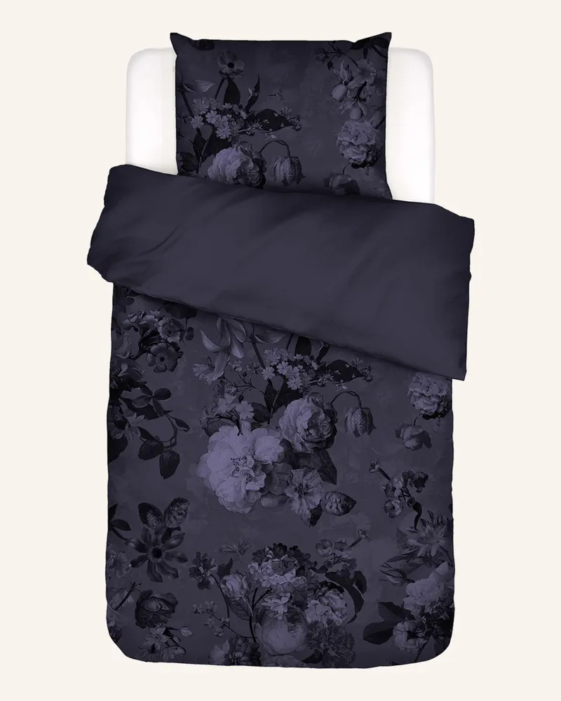 Essenza Bettwäsche Floor Zum Wenden blau Dunkelblau