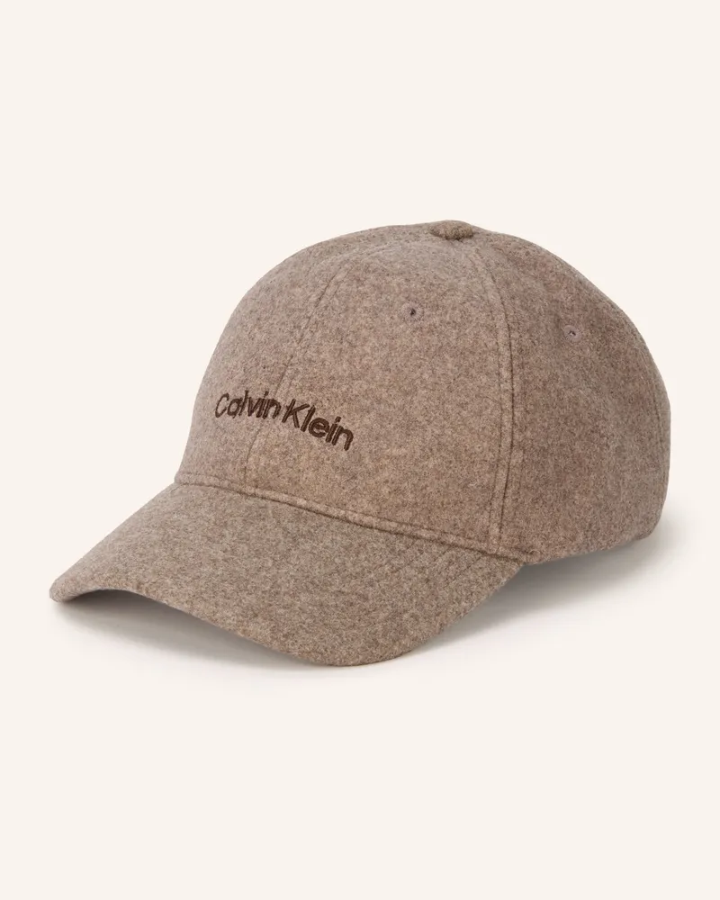Calvin Klein Flanell-Cap beige Taupe