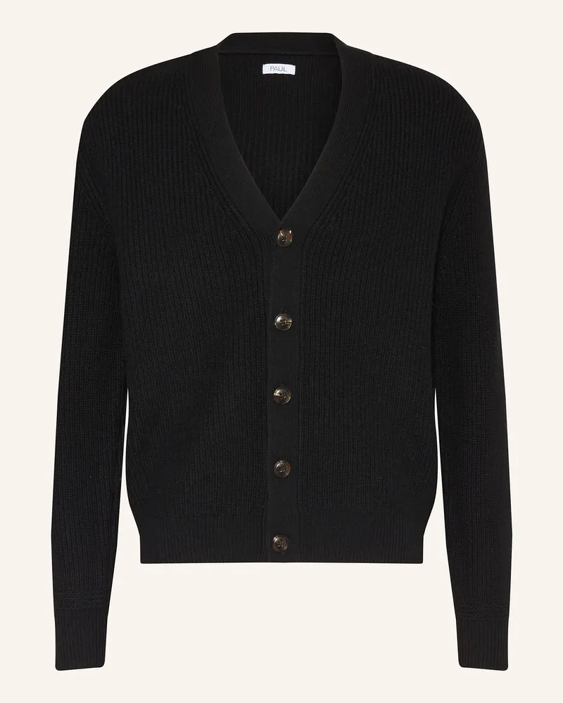 paul Strickjacke schwarz Schwarz