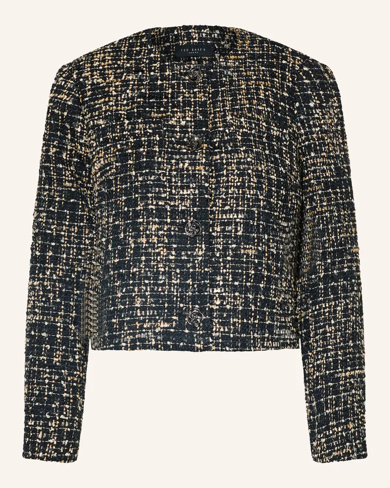 Ted Baker Bouclé-Jacke Ummi schwarz Schwarz