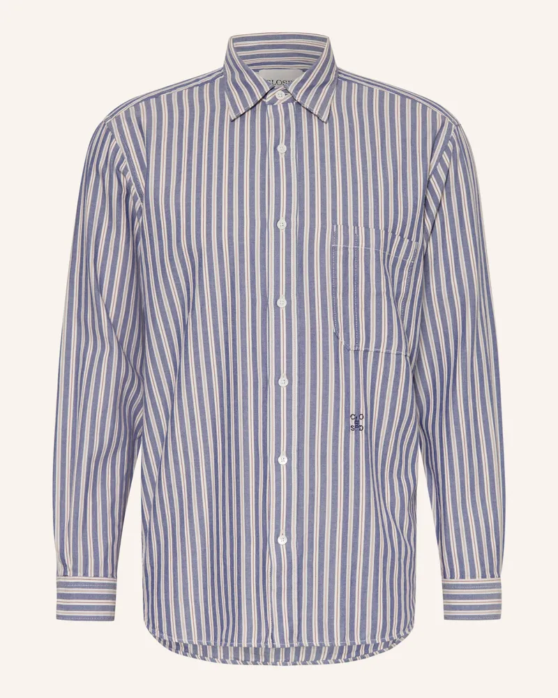 Closed Hemd Comfort Fit blau Hellblau