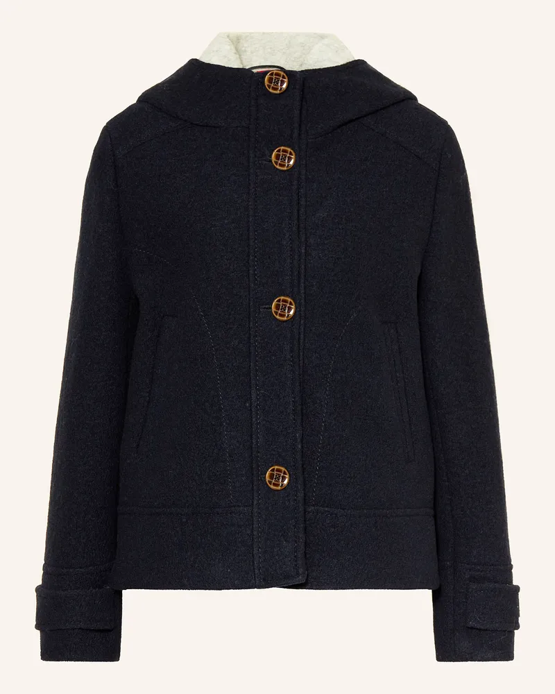 Gil Bret Kastenjacke aus Bouclé Dunkelblau