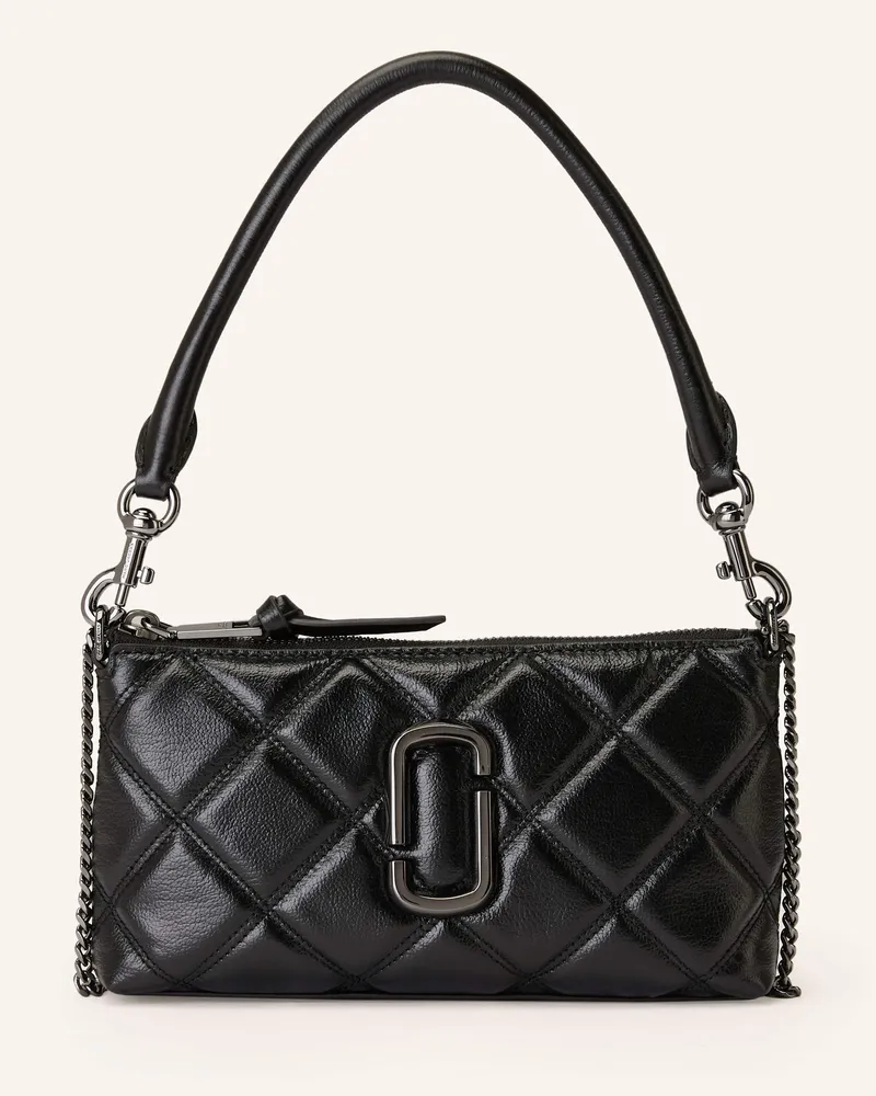 Marc Jacobs Handtasche THE QUILTED SNAPSHOT Schwarz