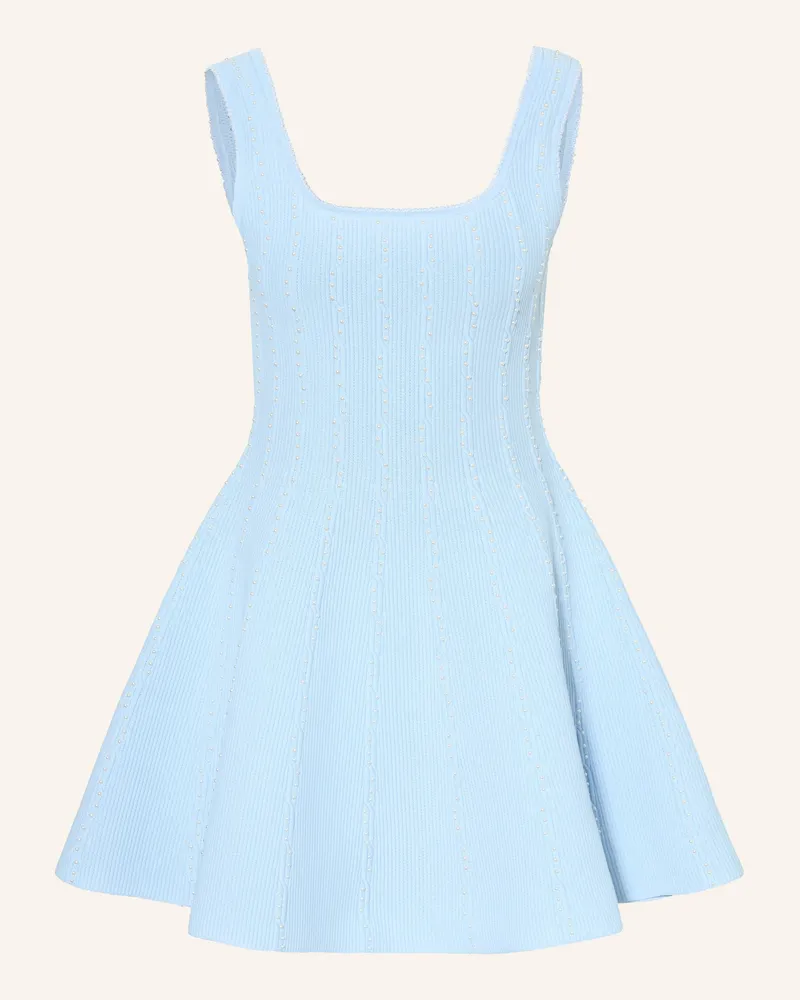 Sandro Kleid mit Schmuckperlen Hellblau