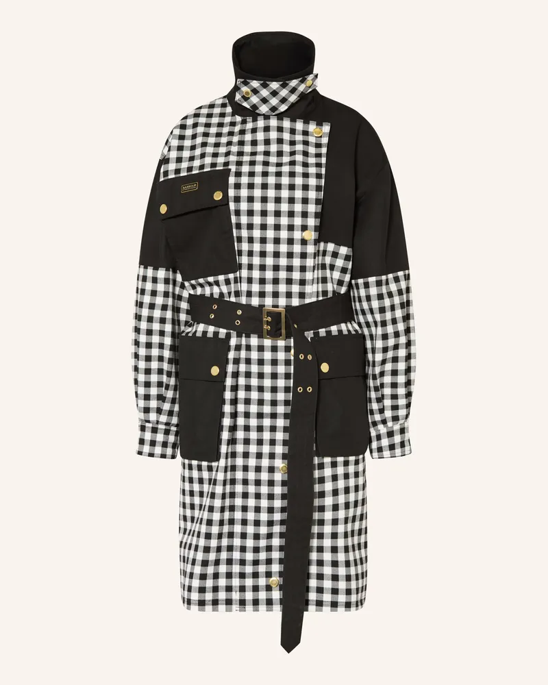 Barbour Trenchcoat Gea schwarz Schwarz