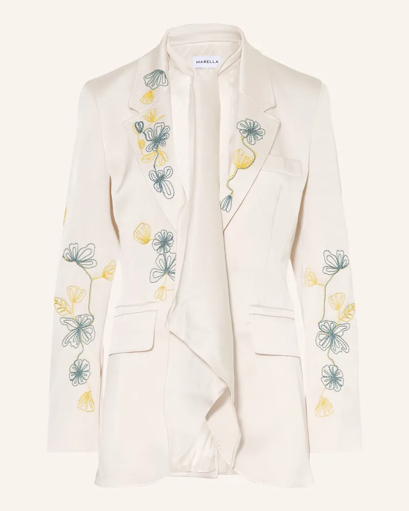MARELLA Blazer Mlltema Mit Abnehmbarem Schal weiss Ecru
