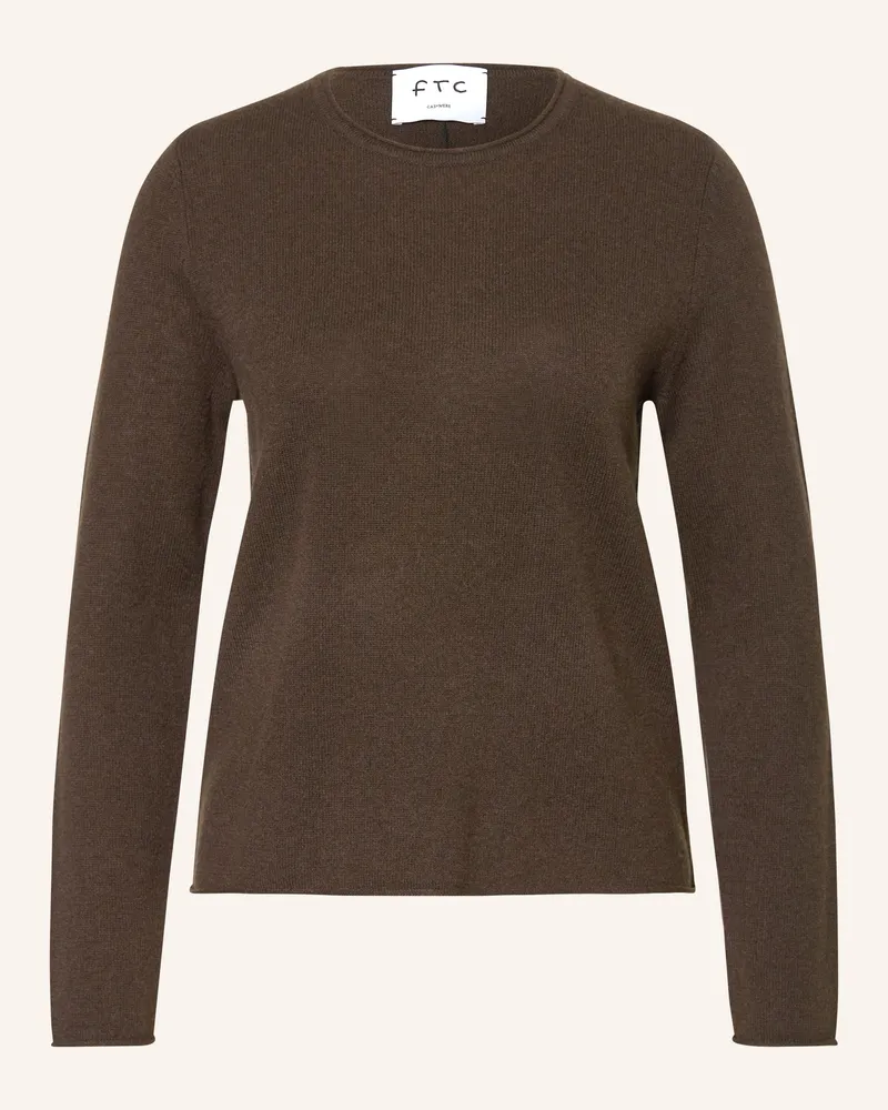FTC Cashmere Cashmere-Pullover Dunkelbraun