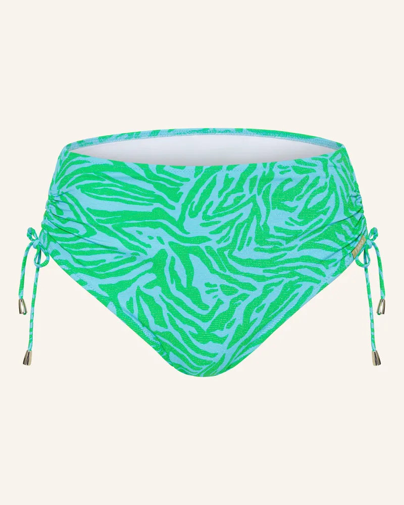 Lidea High-Waist-Bikini-Hose AQUA MUSE mit Glitzergarn Türkis