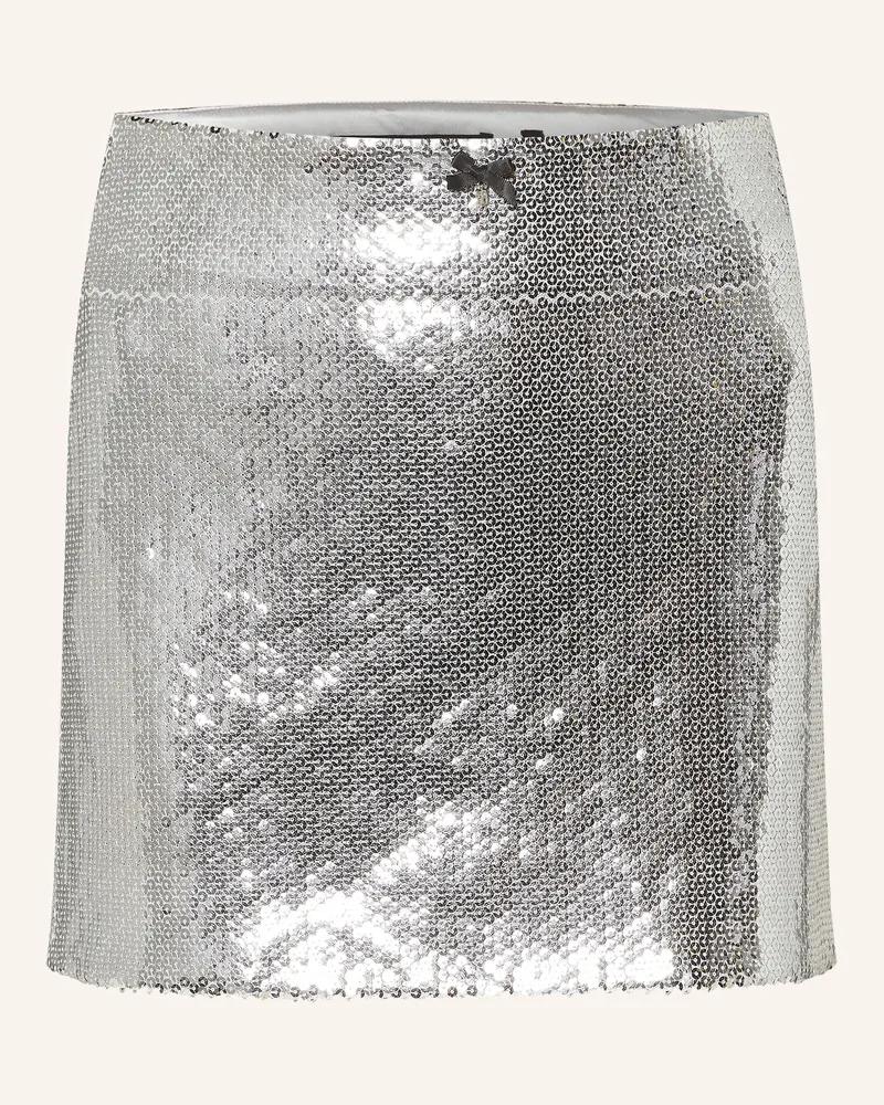 ROTATE Birger Christensen Rock mit Pailletten Silber