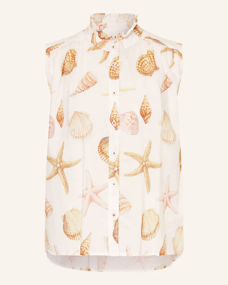 Emily van den Bergh Blusentop mit Rüschen Creme