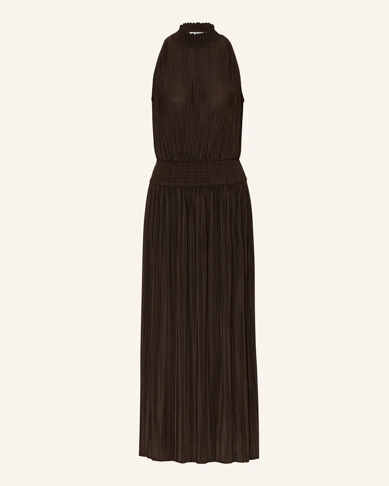 Samsøe & Samsøe Plisseekleid UMA Dunkelbraun