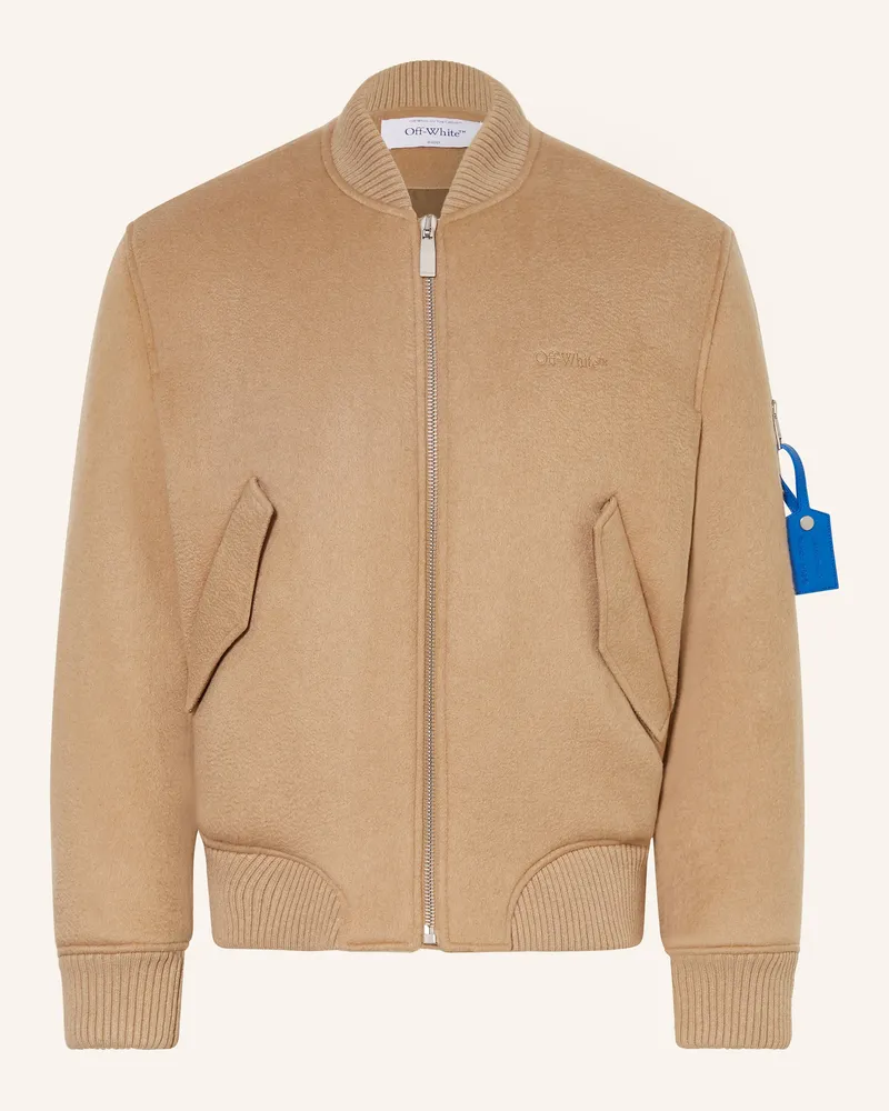 OFF-WHITE Cashmere-Blouson Camel