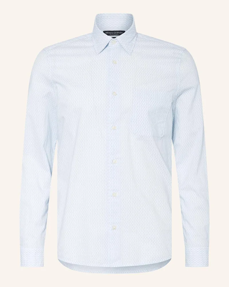 Marc O'Polo Hemd Shaped Fit Blau